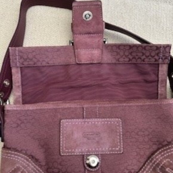 COACH Soho Mini Signature Bag - Lavender - Picture 7 of 9